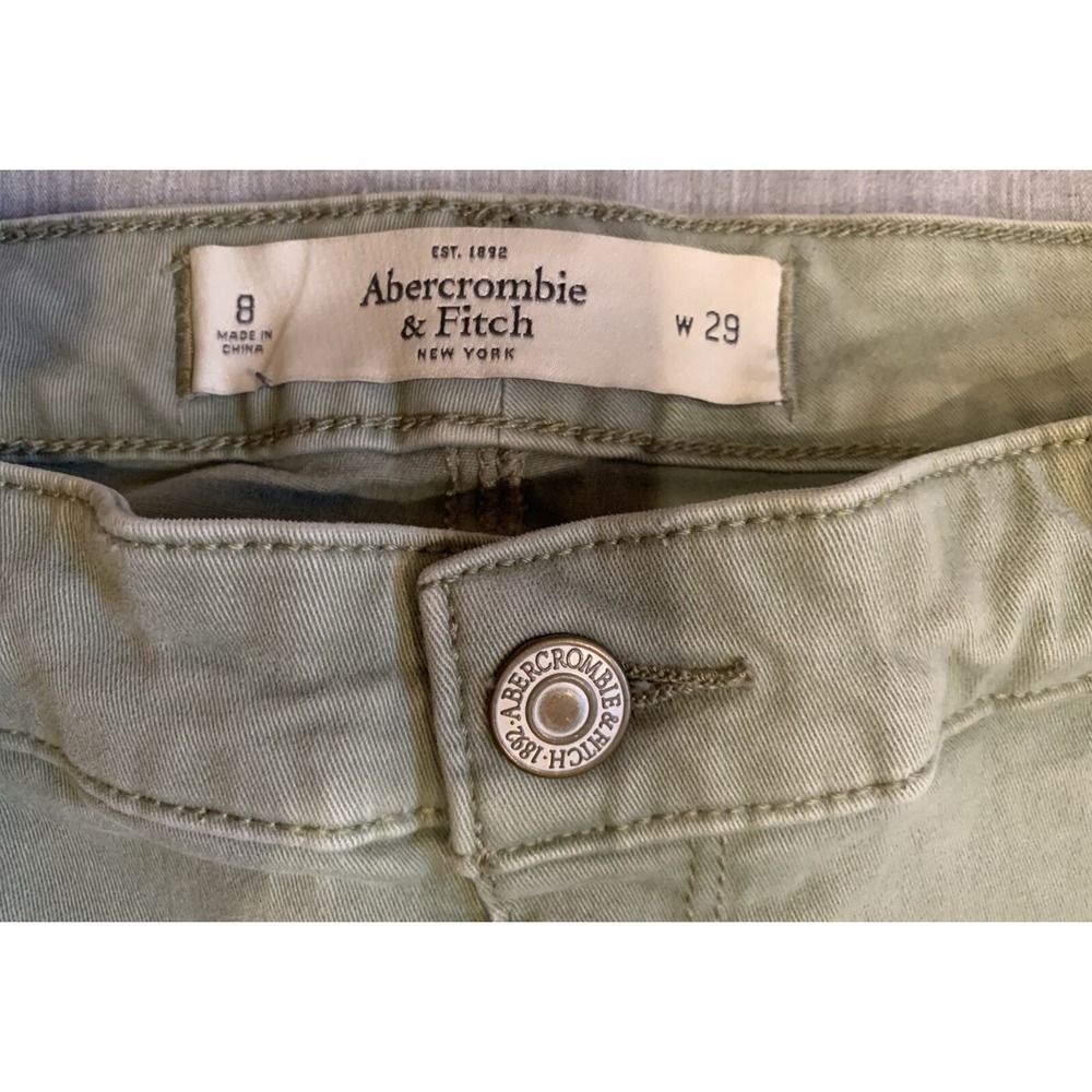 Abercrombie & Fitch Jeans Women's Size 8 Mint Green Pants - Picture 2 of 7